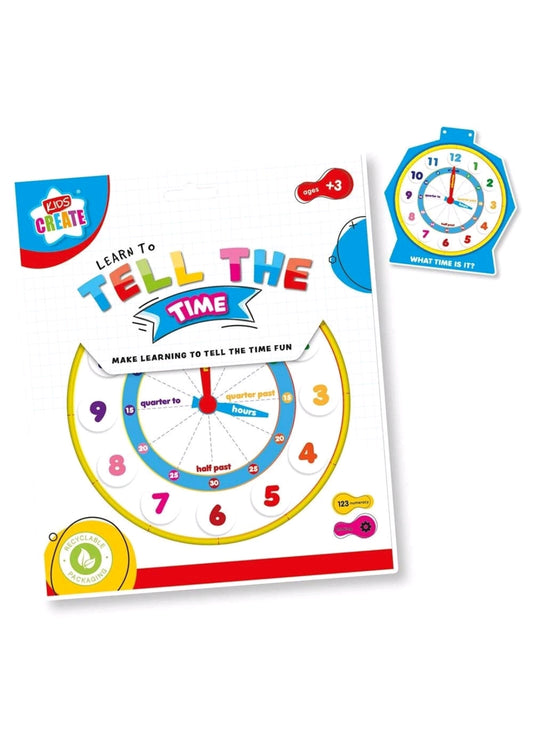 KIDS CREATE TELL THE TIME CLOCK