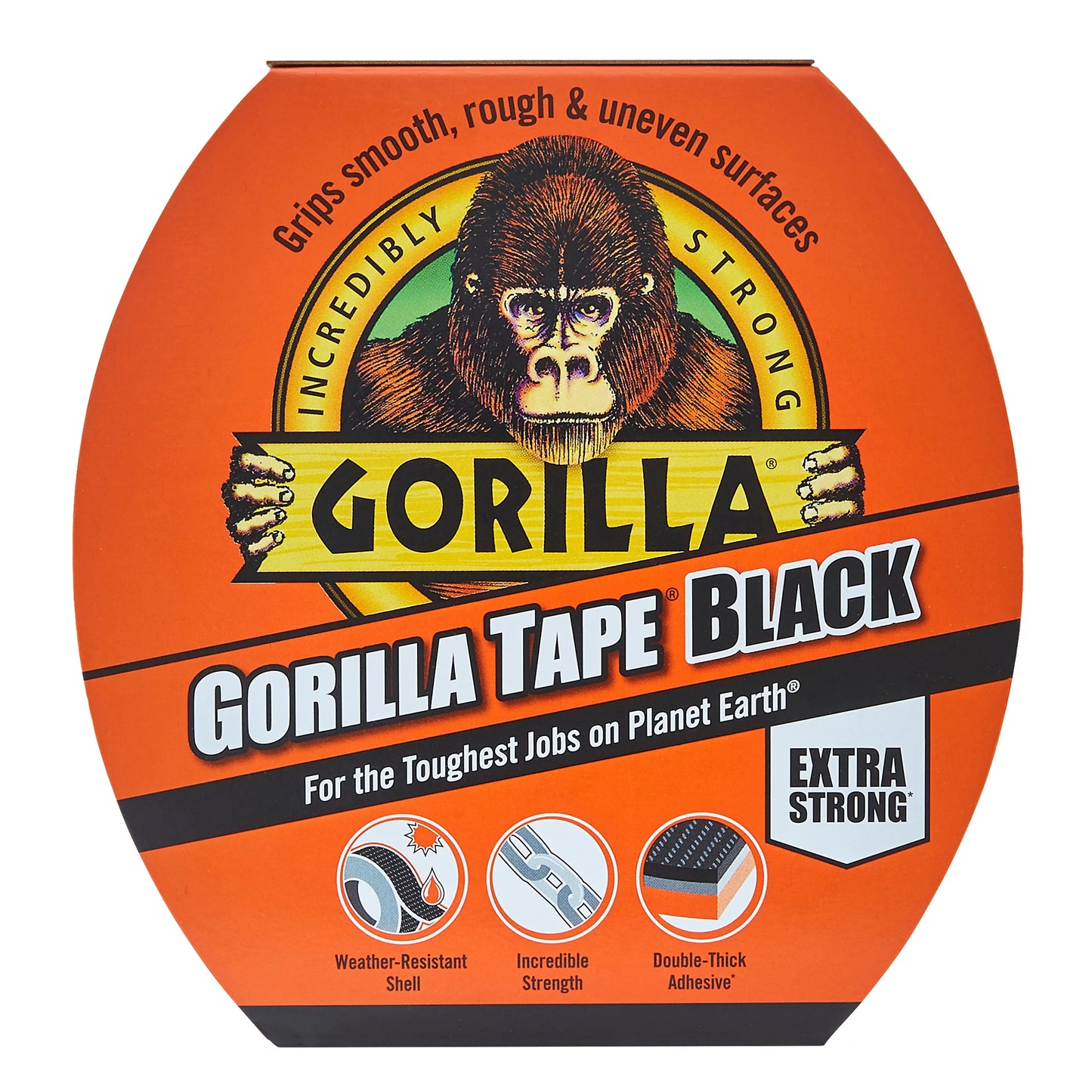 Ruban adhésif toilé Gorilla noir (L)11m (l)48mm