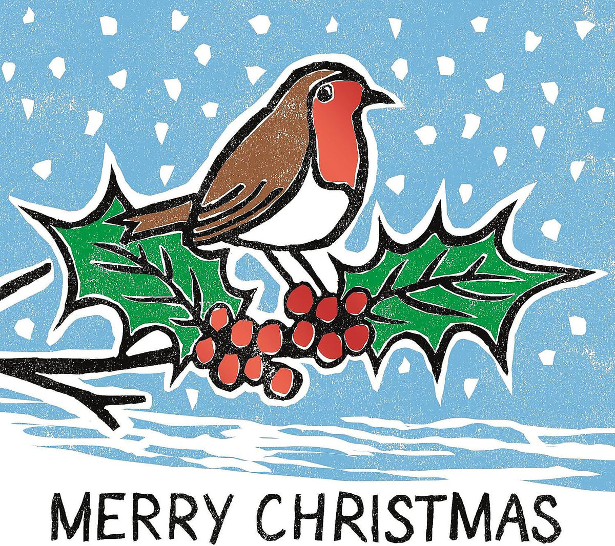 Giftmaker Pack of 10 Woodland Animals Design Square Christmas Cards With Envelopes