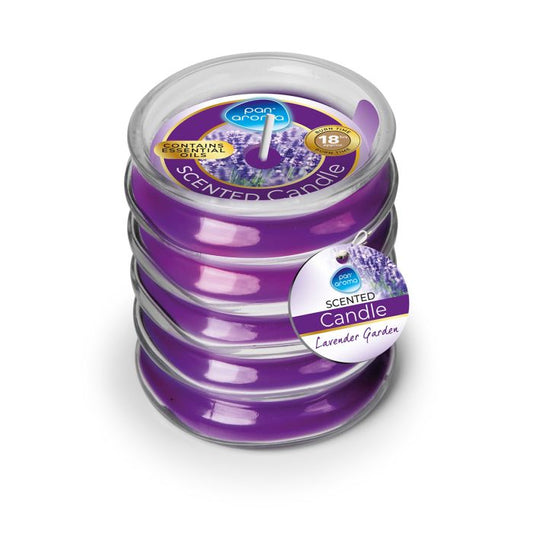 Bougie en verre côtelé Pan Aroma - Jardin de Lavande - 120 g
