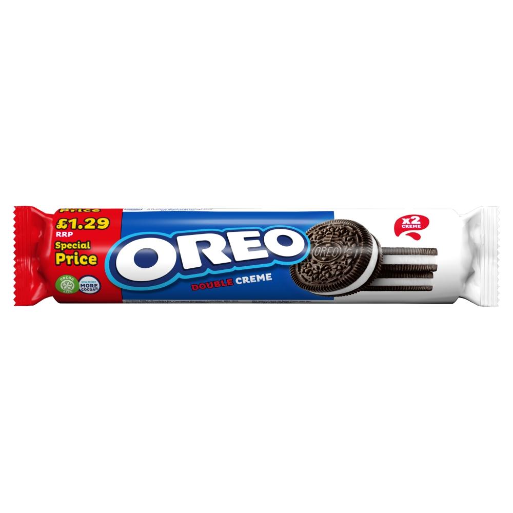 Oreo Double Creme Sandwich Biscuits - 157g Packs