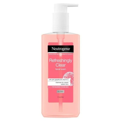 Neutrogena Visibly Clear Gel Nettoyant Pamplemousse Rose Pompe 200ml