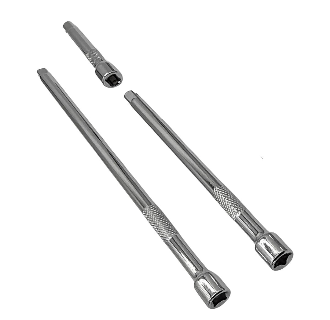 Amtech 3 Piece 6mm (1/4'') short extension bar set
