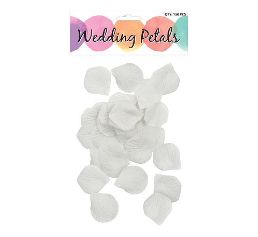 (150) WHITE WEDDING PETALS