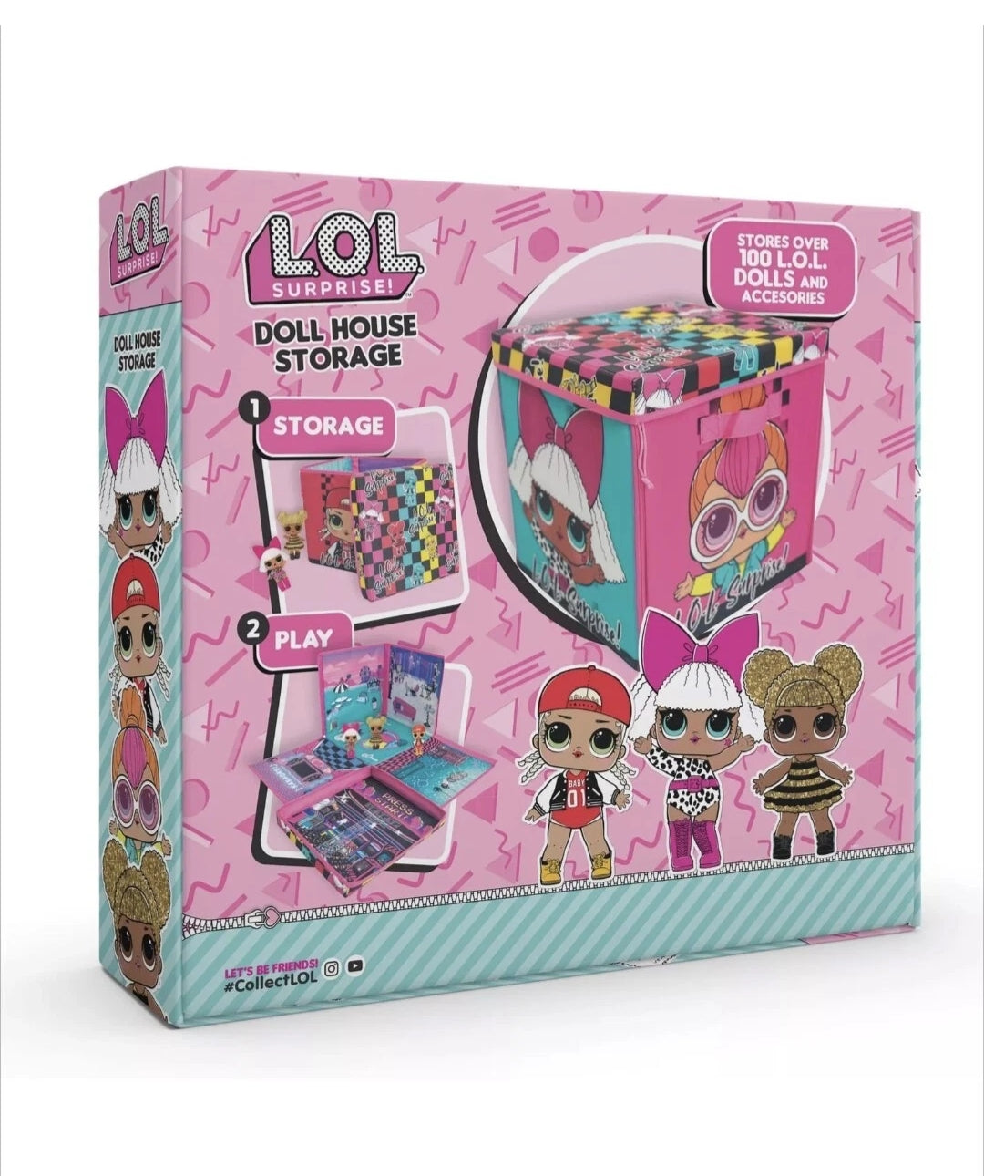 L.O.L. Surprise! Children's Fun Dolls House Storage Box and Playmat Activity