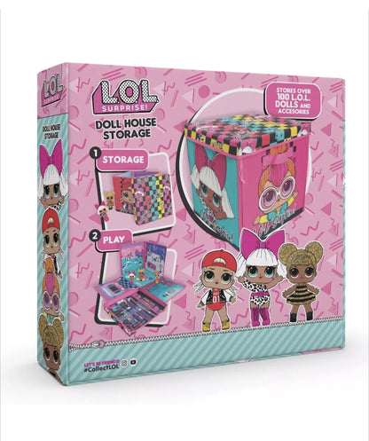 L.O.L. Surprise! Children's Fun Dolls House Storage Box and Playmat Activity