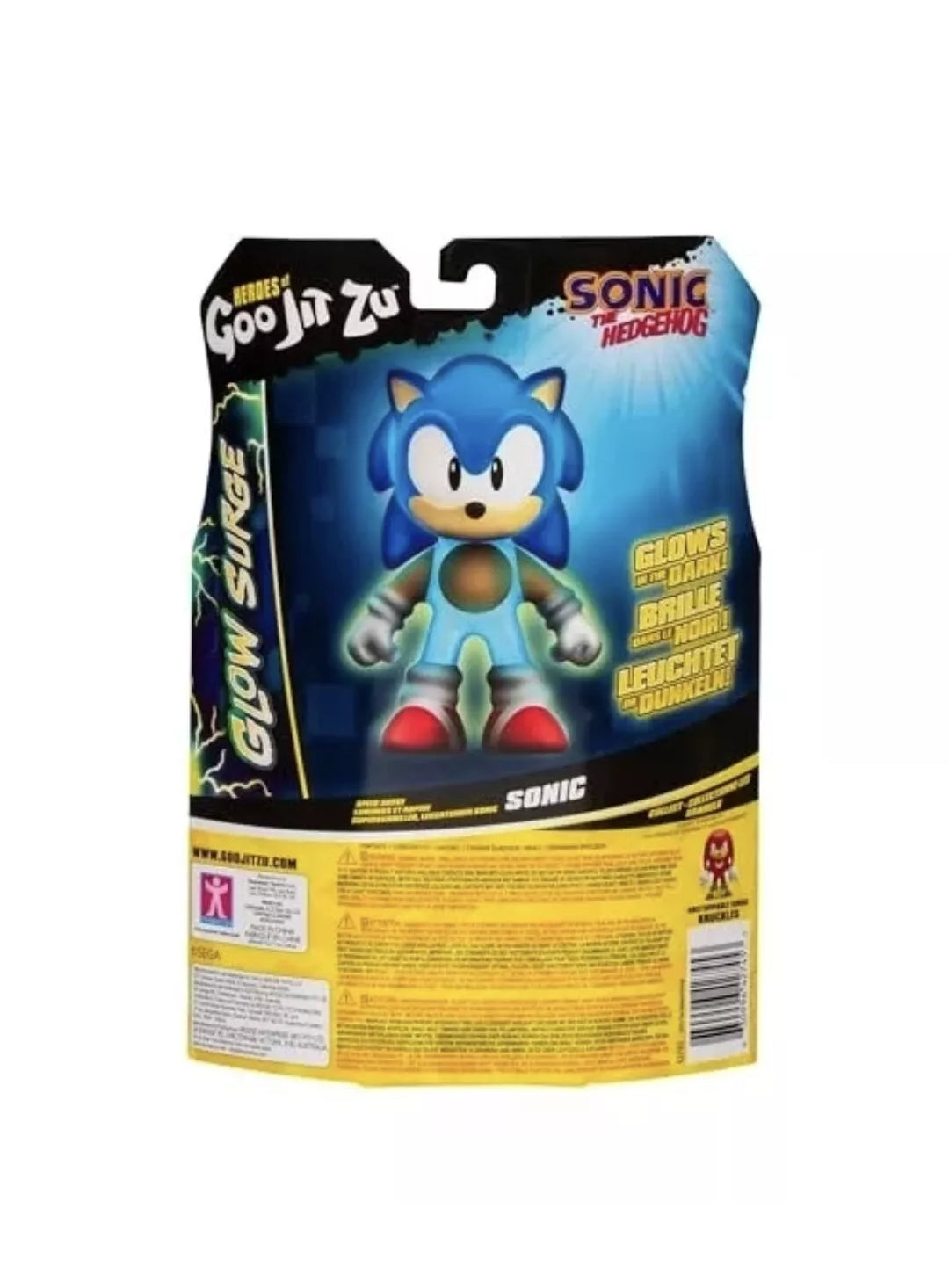 Figurine lumineuse extensible Sonic The Hedgehog Speed Surge Heroes of Goo Jit Zu