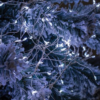 Christmas Workshop 3M 480 Micro LED Silver Cluster String Light-White