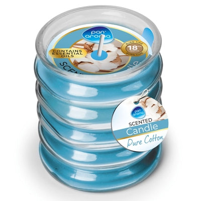 Pan Aroma Ribbed Glass Candle - Pure Cotton - 120G