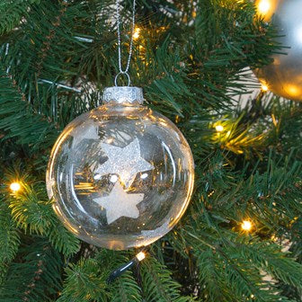 The Christmas Workshop 12PK Shatterproof Large Baubles Silver