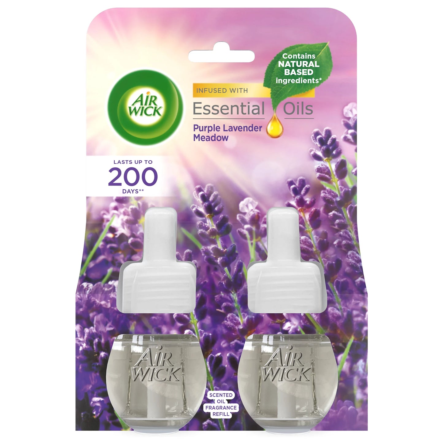 Recharge de désodorisant Airwick Lavande Mauve et Fleurs des Champs, 20 ml, Lot de 2