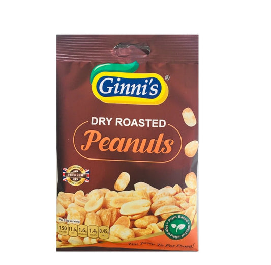 Ginni's Dry Roasted Peanuts 90g