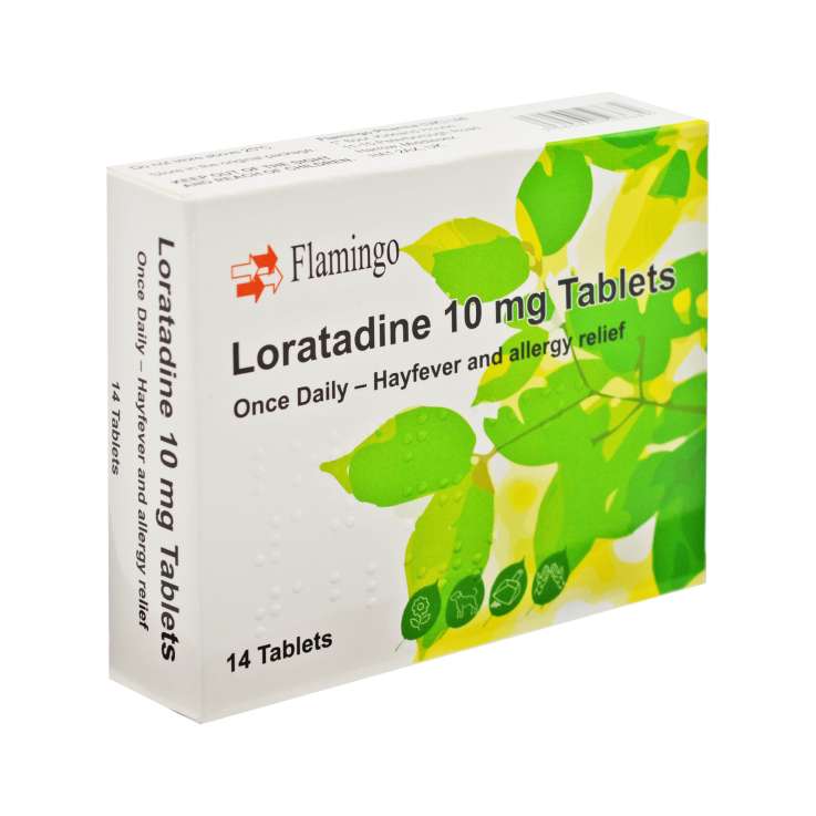 Flamingo Rhume des foins et Allergies (10mg) Comprimés Boîte de 14 - Loratadine