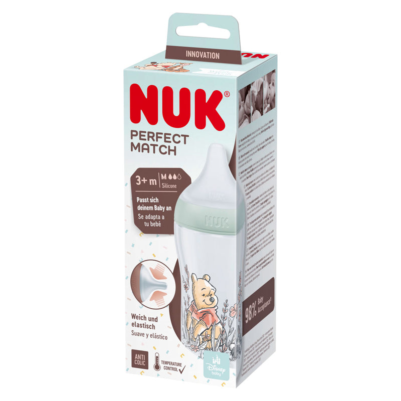 Biberon NUK Perfect Match Contrôle de la Température 260 ml Winnie l'Ourson