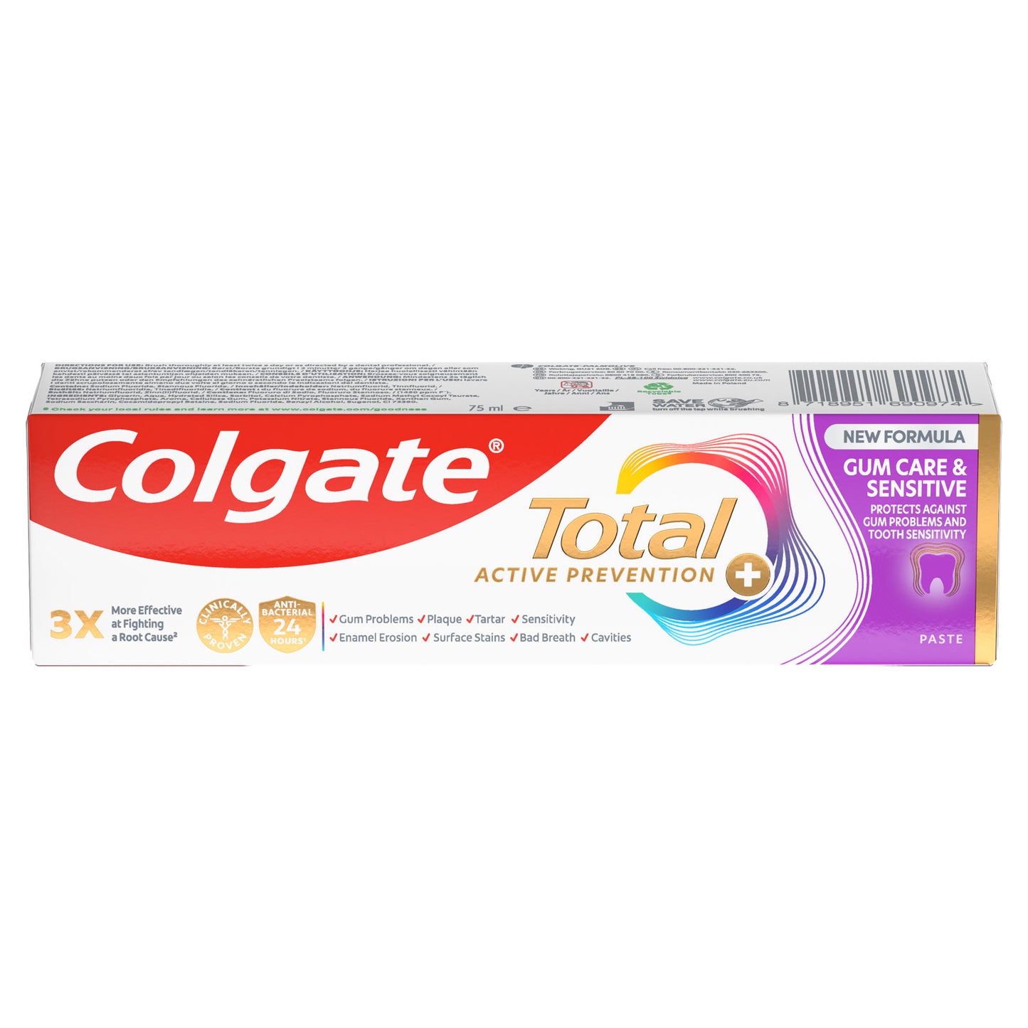 Colgate Total Active Prevention+ Gum Care & Sensitive Toothpaste 75ml