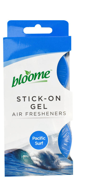 Bloome Gel Stick On Air Freshener 2pk Fresh Berries, Pacific Surf Assorted