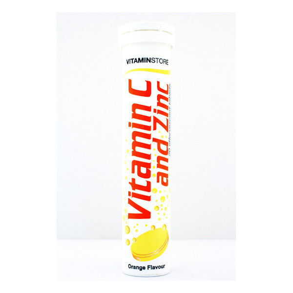 Magasin de Vitamines Comprimés Effervescents Vitamine C et Zinc Goût Orange 20 unités