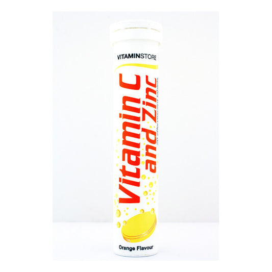 Magasin de Vitamines Comprimés Effervescents Vitamine C et Zinc Goût Orange 20 unités