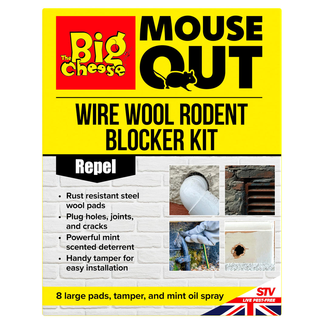The Big Cheese® Mouse Out® Wire Wool Rodent Blocker Kit