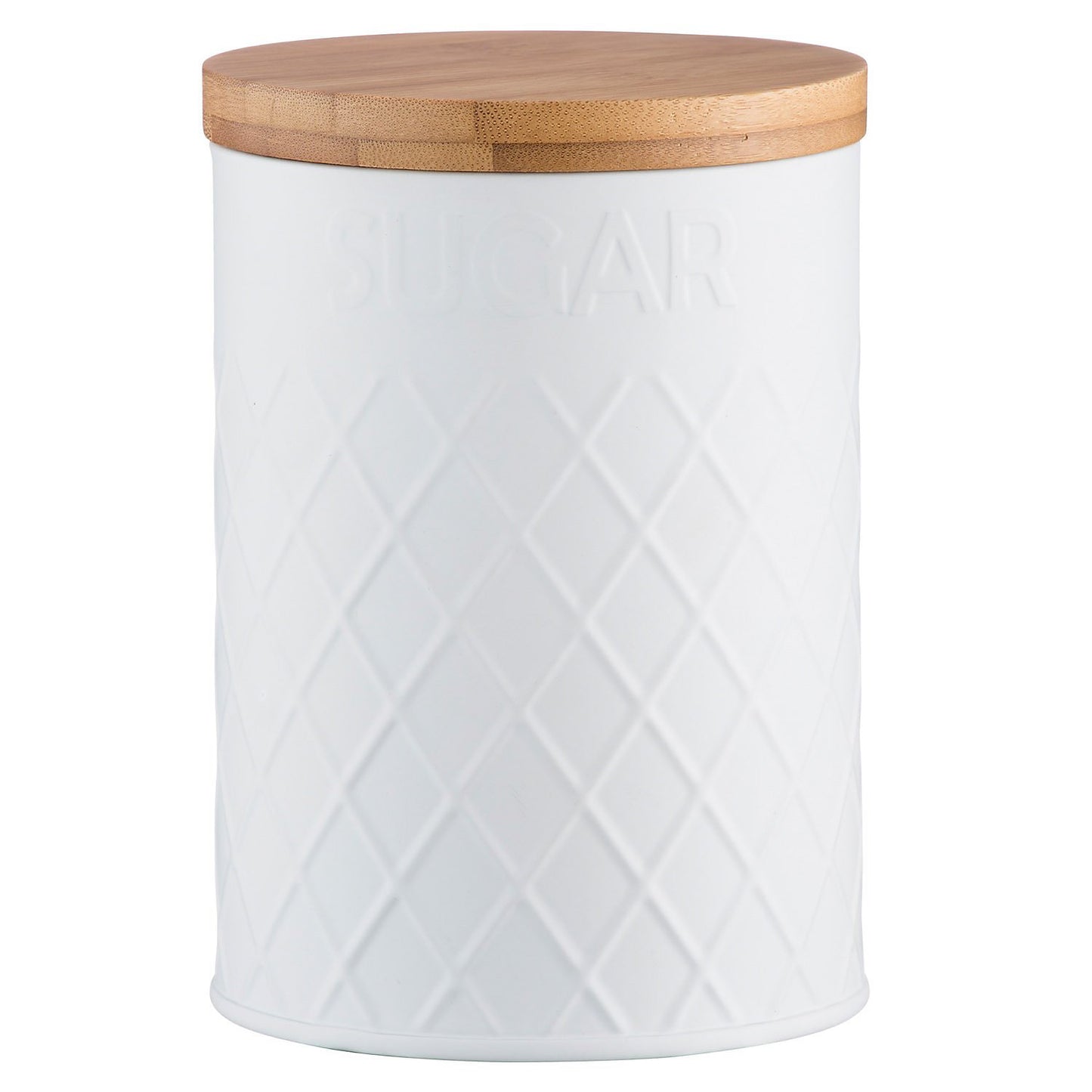 Typhoon Embossed Living Sugar Storage Canister - White 1.35L