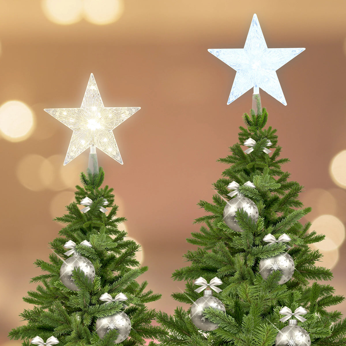 The Christmas Workshop Bright White LED Star Tree Topper
