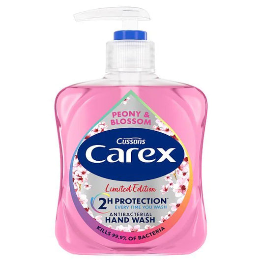 CAREX SAVON LIQUIDE ANTIBACTÉRIEN PIVOINE & FLEUR DE CERISIER 250ml