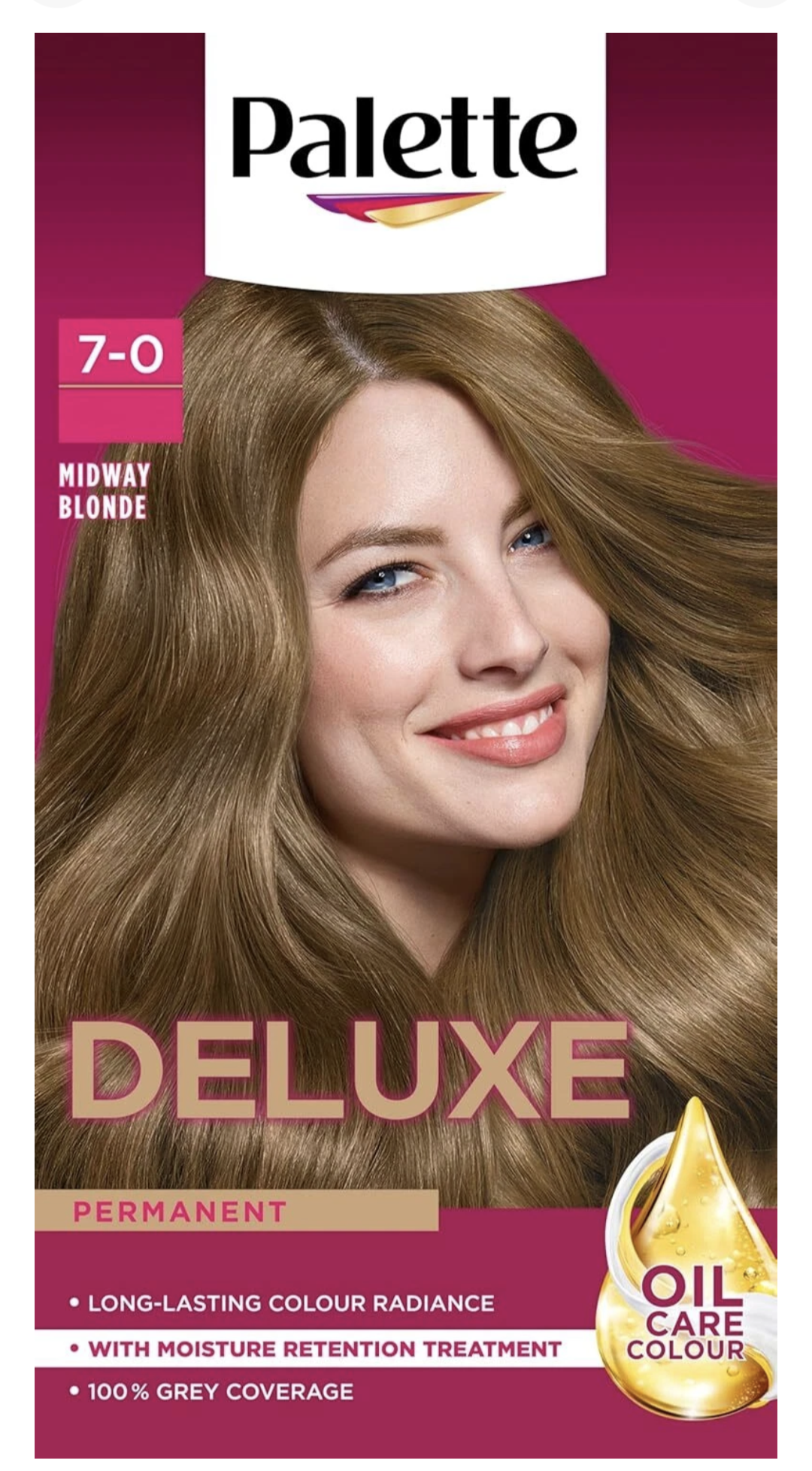Palette Deluxe Creme Colouration 7-0 Midway Blonde Hair Dye