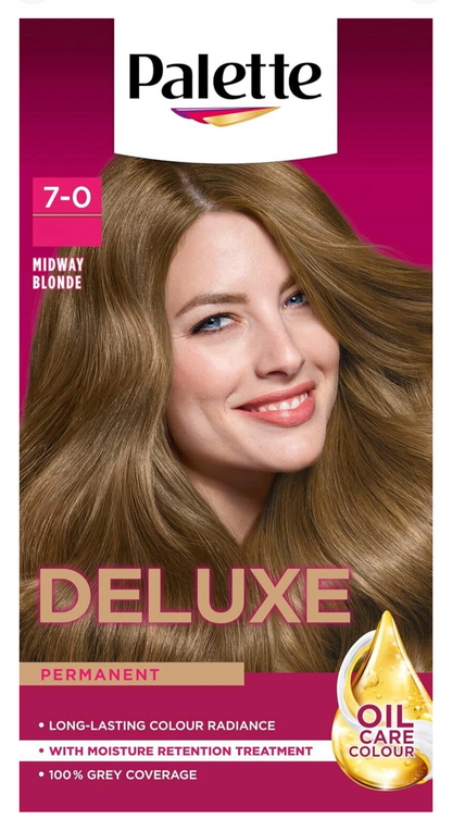 Palette Deluxe Creme Colouration 7-0 Midway Blonde Hair Dye