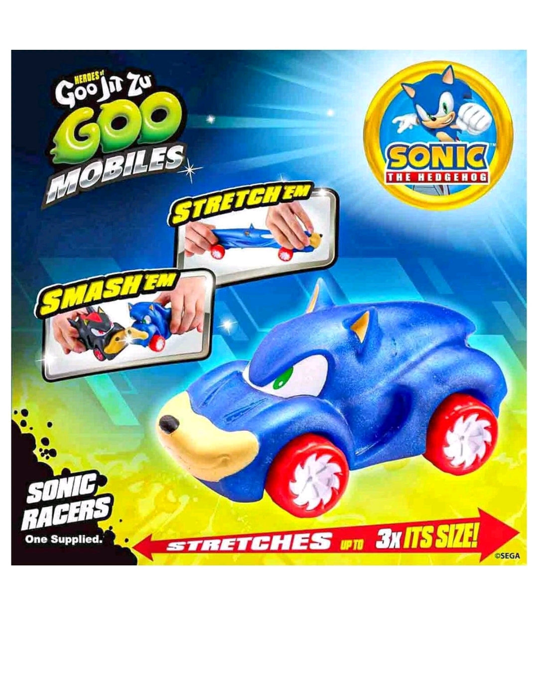 Heroes of Goo Jit Zu Goo Mobiles - Sonic Racers Single Pack For Kids Age 4+