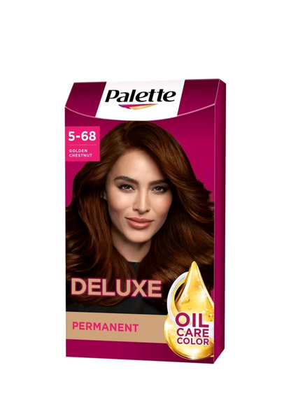 Palette Deluxe Permanent Hair Dye Golden Chestnut 5-68 - 100% Grey Coverage