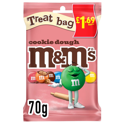 M&M's Cookie Dough Milk Chocolate Bag 70g £1.69 PMP
