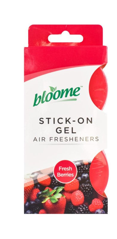 Bloome Gel Stick On Air Freshener 2pk Fresh Berries, Pacific Surf Assorted