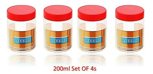 Lot de 4 pots Steelo Lite 200 ml