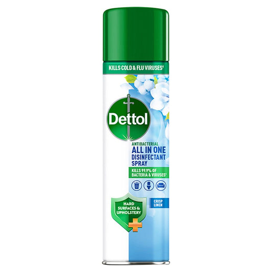 Dettol Désinfectant Tout-en-un en aérosol, Lin frais 300ml