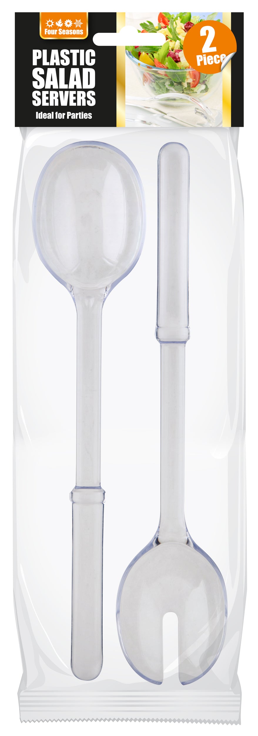 2pcs salad server set (spoon / fork)