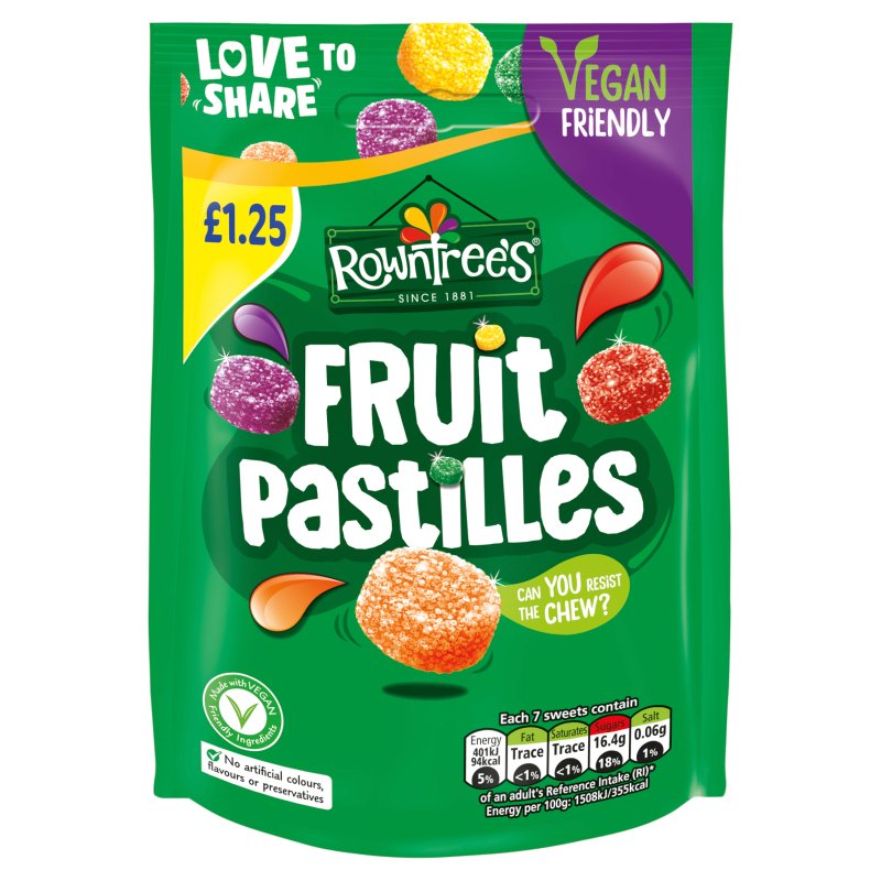 Poche de 114 g de Pastilles aux fruits Rowntrees