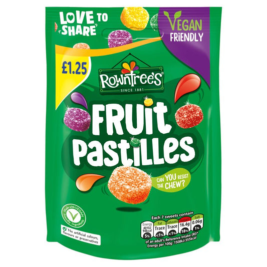 Rowntrees Fruit Pastilles 114G Pouch