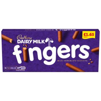 Biscuits au chocolat au lait Cadbury Dairy Milk Fingers 1,65 £ PMP 114 g