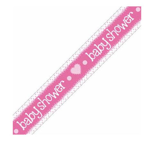 9FT BABY SHOWER PINK BANNER