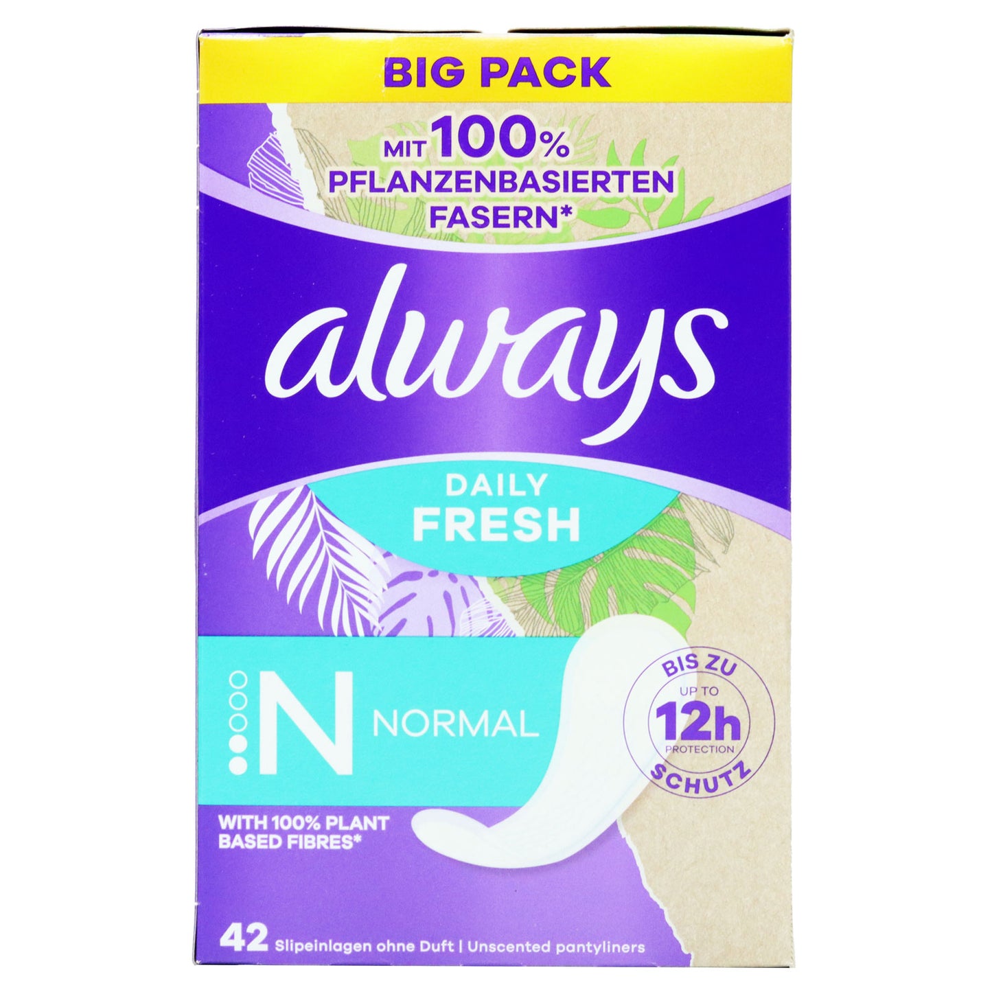 ALWAYS PANTY LINERS NORMAL DAILY 42s