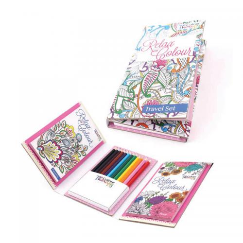 Tallon : Kit de voyage pour livre de coloriage adulte