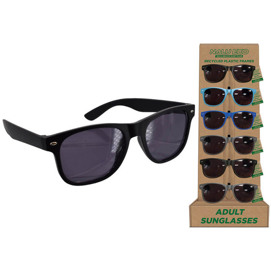 Recycled Abs Adult Sunglasses 4 Assorted