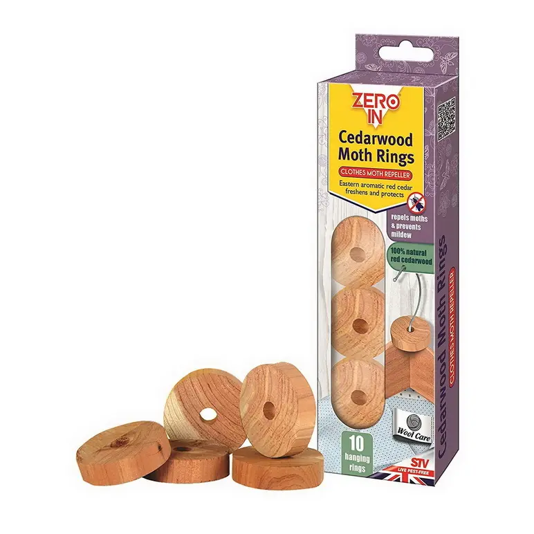 ZERO IN CEDARWOOD MOTH RINGS 10/PK