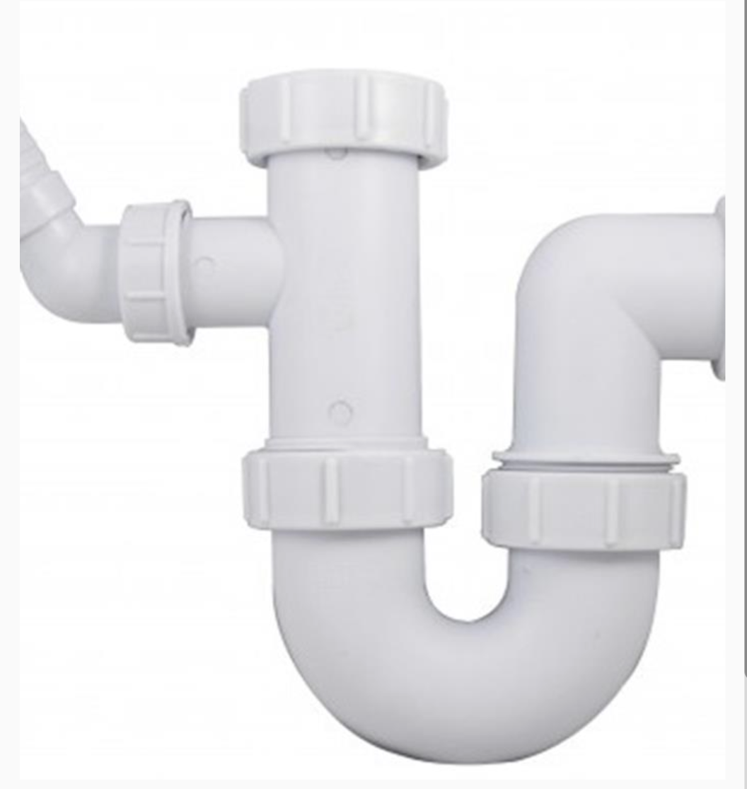 4634 FP340780 Siphon pivotant 1.1/2 (40mm) X 75mm avec buse à 135 degrés