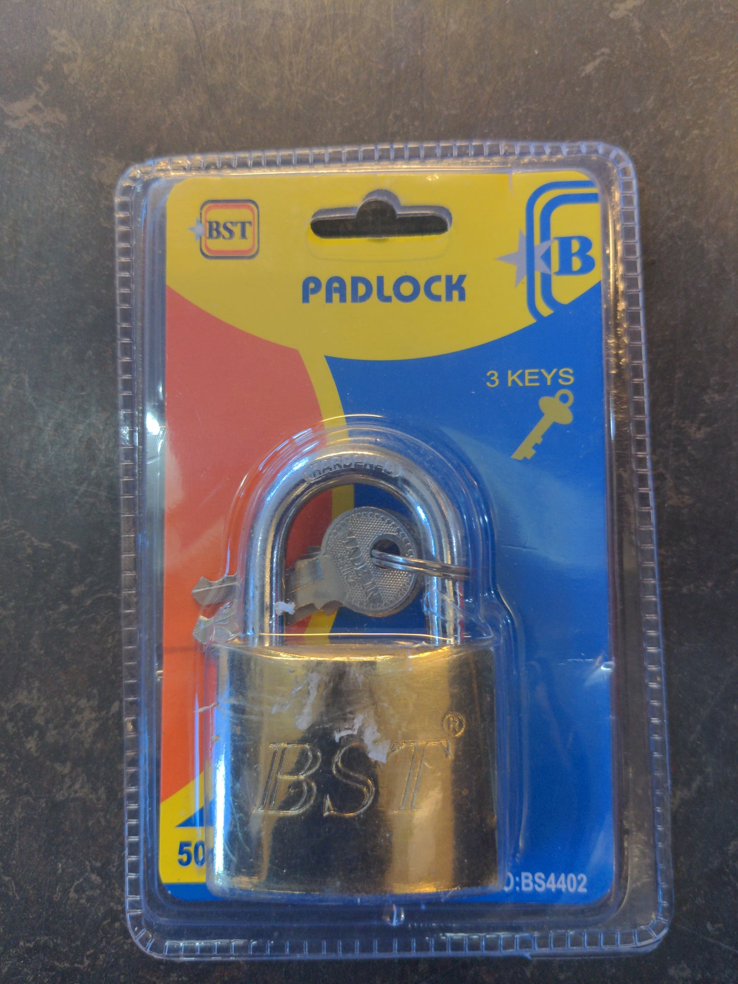 50mm  Padlock With 3 keys