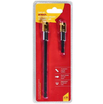 Amtech Jeu de 2 porte-embouts à dégagement rapide 60 mm et 150 mm