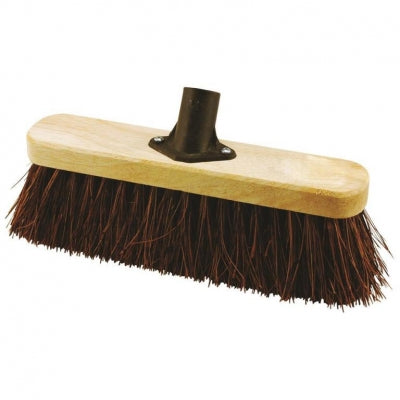 Elliotts Wooden Broom Bassine Head With  29cm With Bracket & Handle