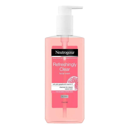 Neutrogena Visibly Clear Gel Nettoyant Pamplemousse Rose Pompe 200ml