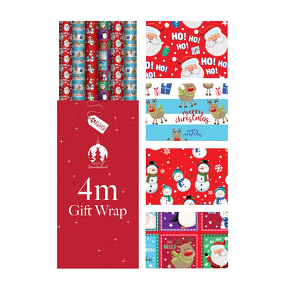 Christmas Wrap  4m Kids Assorted Design