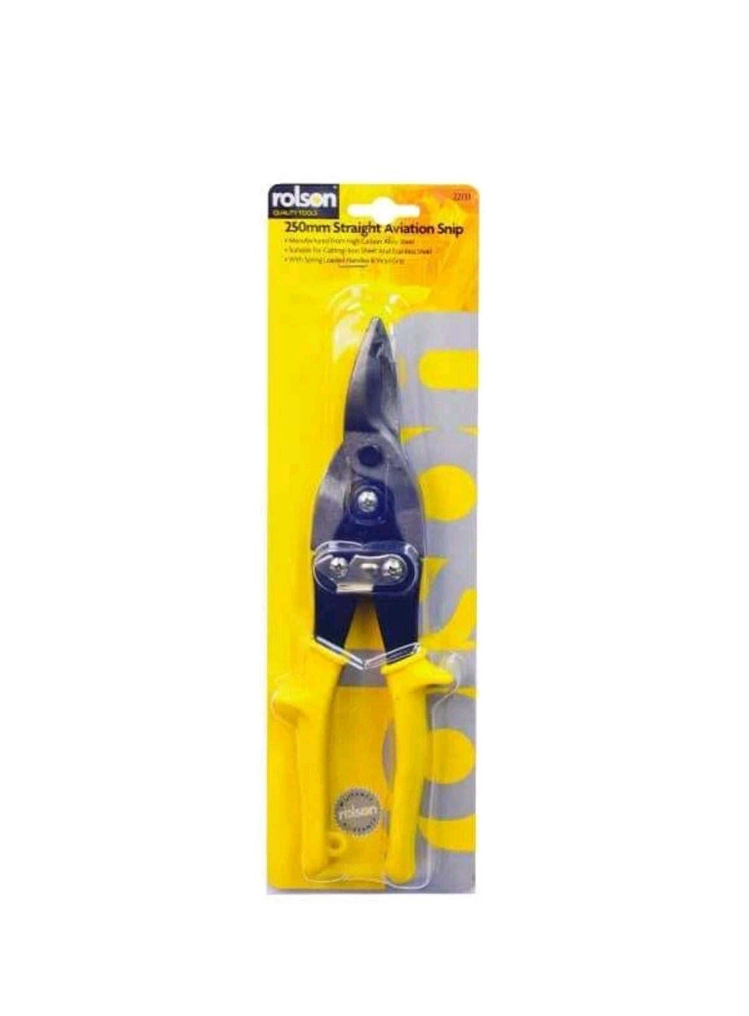 ROLSON AVIATION TIN SNIPS STRAIGHT CUT 250MM